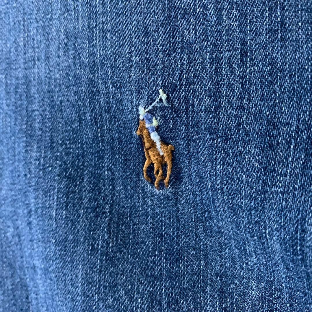 POLO RALPH LAUREN(ポロラルフローレン)の新品 タグ付き ラルフローレン ボタンダウン デニムシャツ カラーポニー刺繍 メンズのトップス(シャツ)の商品写真