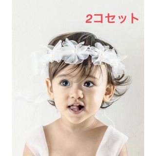 スリーコインズ(3COINS)の子供用　カチューチャ　フラワー 2コセット スリーコインズ(その他)