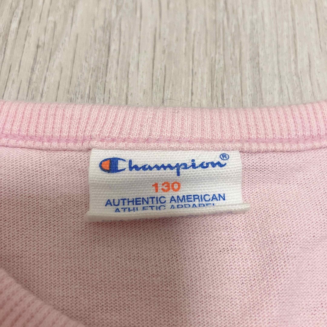 Champion(チャンピオン)の女の子　130 夏　champion チャンピオン　Tシャツ　ワンピース　半袖 キッズ/ベビー/マタニティのキッズ服女の子用(90cm~)(ワンピース)の商品写真