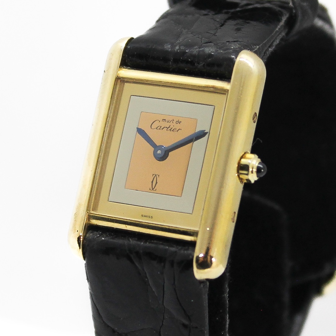 Cartier(カルティエ)のCartier カルティエ マストタンク SM QZ トリニティ レディースのファッション小物(腕時計)の商品写真