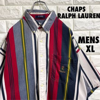 ラルフローレン(Ralph Lauren)の90s CHAPS RALPH LAUREN 半袖シャツ　メンズXLサイズ(シャツ)