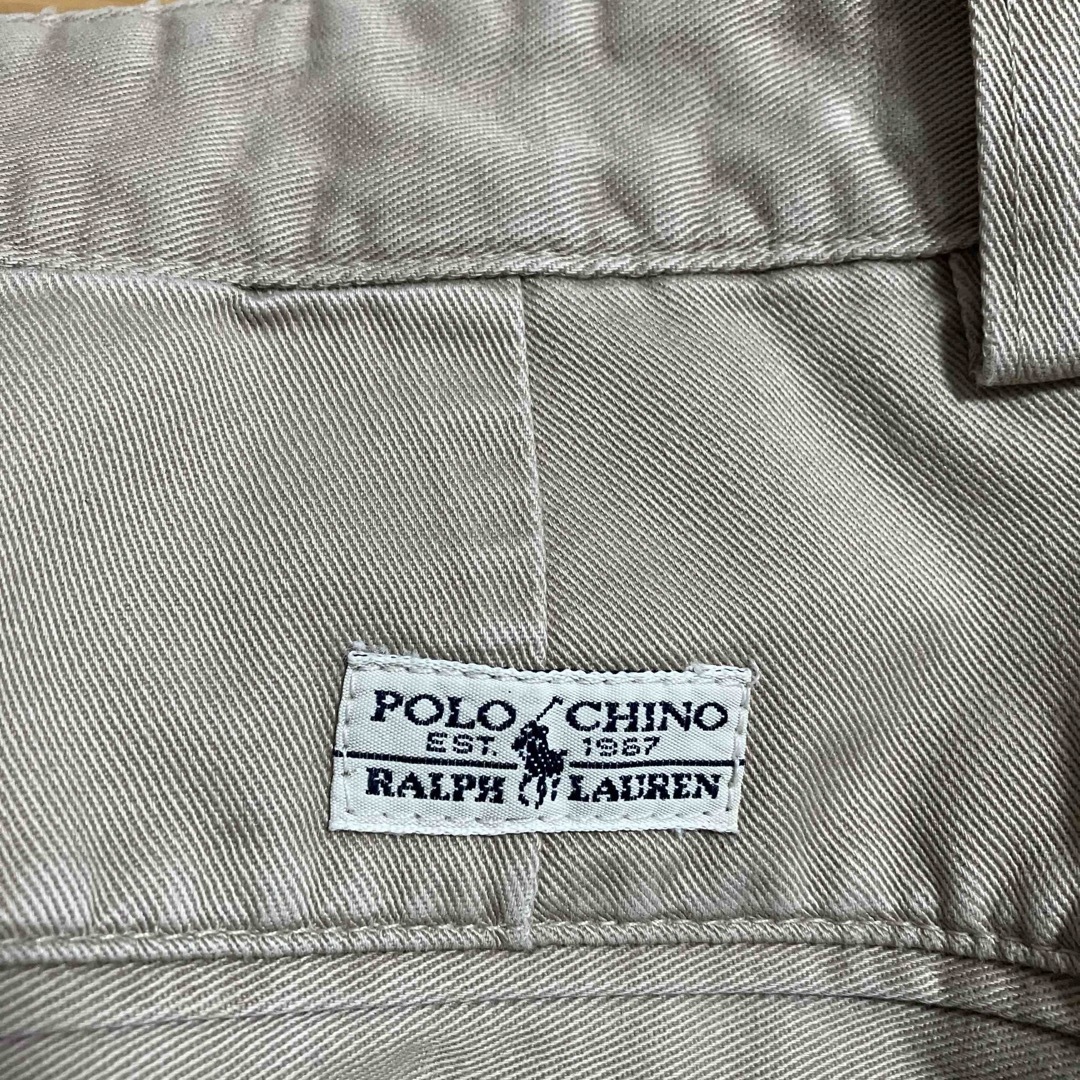 POLO RALPH LAUREN(ポロラルフローレン)の90's Made in USA ポロチノ ツータック 34インチ メンズのパンツ(チノパン)の商品写真