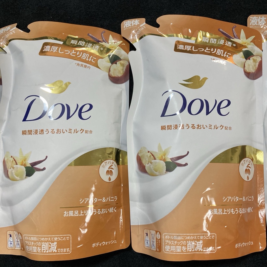 Dove（Unilever）(ダヴ)のダヴ ボディウォッシュ シアバター&バニラ 330g×4袋 コスメ/美容のボディケア(ボディソープ/石鹸)の商品写真