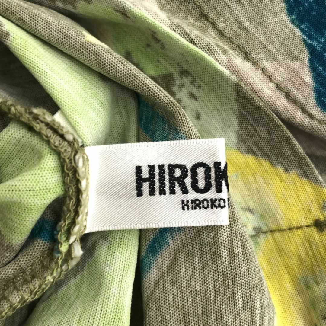 HIROKO BIS(ヒロコビス)の美品 HIROKO BIS ヒロコビス  チュニック 半袖 総柄 レディースのトップス(チュニック)の商品写真