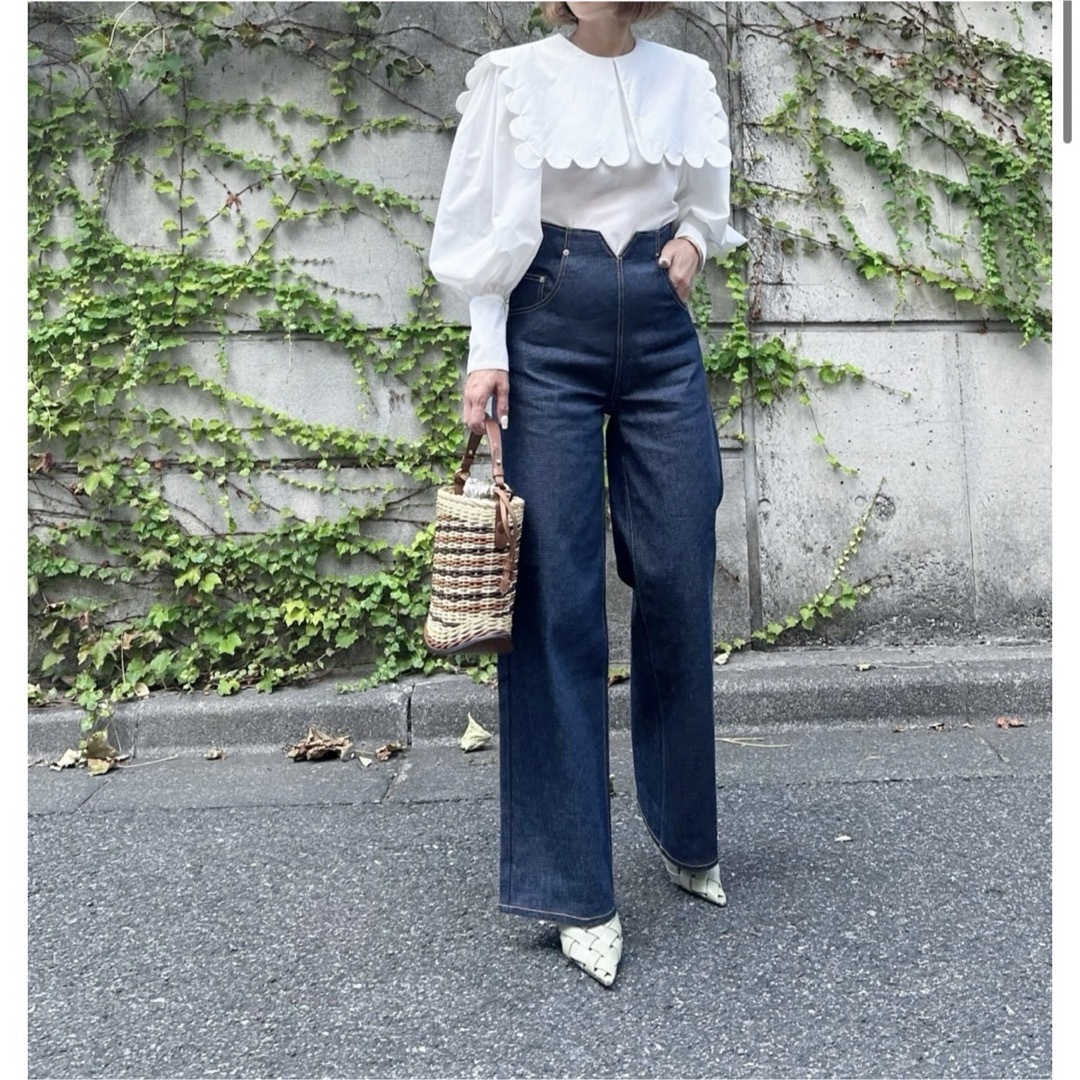 シーニュ cygne スカラップブラウス シーニュ cygne スカラップブラウス