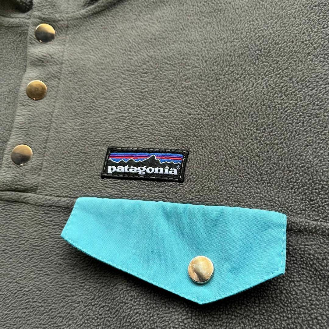 patagonia(パタゴニア)のパタゴニア　シンチラ　スナップTフリースジャケット　Lサイズ　グレー　古着 メンズのジャケット/アウター(ブルゾン)の商品写真