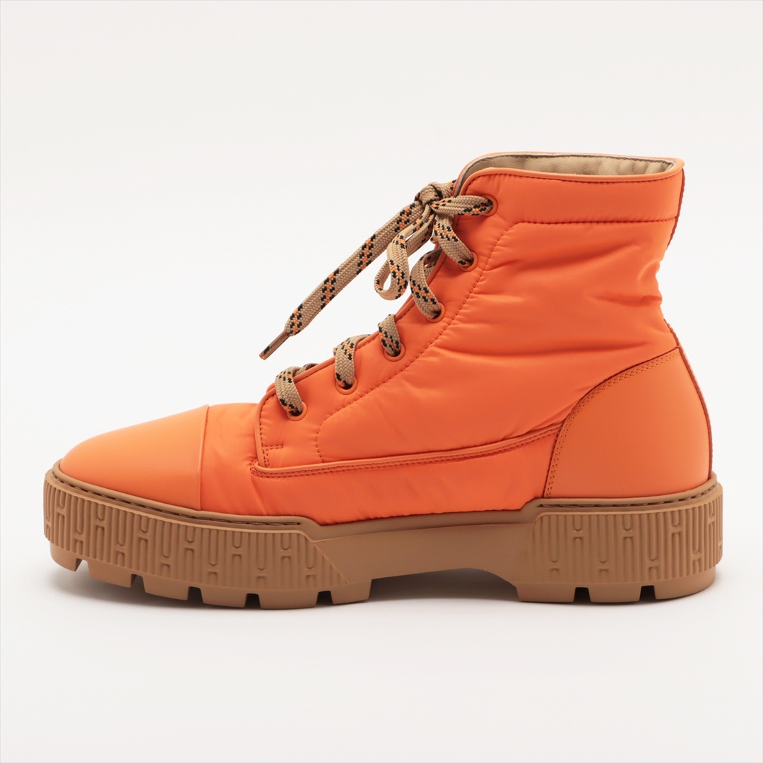 Hermes(エルメス)のエルメス フレッシュ ナイロン×レザー 42 オレンジ メンズ ブーツ メンズの靴/シューズ(ブーツ)の商品写真