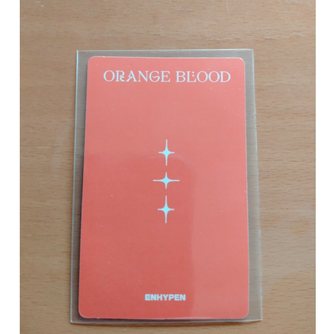 ENHYPEN(エンハイプン)のENHYPEN　ORANGE BLOOD　weverse盤トレカ　ジョンウォン エンタメ/ホビーのCD(K-POP/アジア)の商品写真