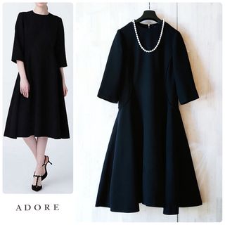 アドーア(ADORE)の◆幻◆ 希少美品 定価7.4万円 ADORE アムンゼンワンピース (ロングワンピース/マキシワンピース)