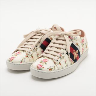 グッチ(Gucci)のグッチ エース レザー×ファブリック 34 マルチカラー レディース スニ(スニーカー)