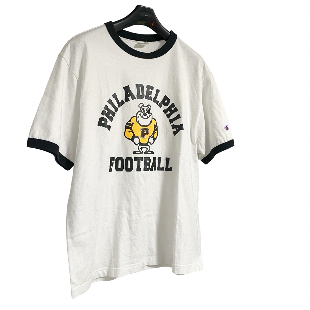 Champion(チャンピオン)のchampionチャンピオン　リンガーTシャツ　ホワイトブラック　サイズM メンズのトップス(Tシャツ/カットソー(半袖/袖なし))の商品写真