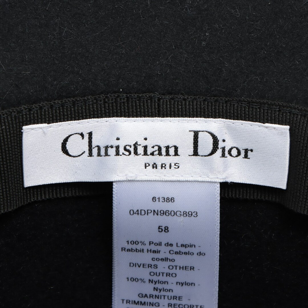 Dior(ディオール)のディオール  ラビット 58 ブラック レディース ハット レディースの帽子(ハット)の商品写真