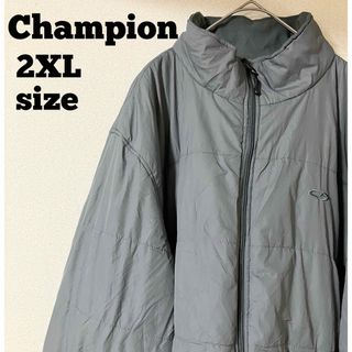 チャンピオン(Champion)のChampion ジャケット ブルゾン 中綿 グレー ２XＬサイズ ＵＳＡ　古着(ブルゾン)