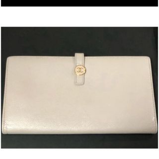 シャネル(CHANEL)のシャネル ダブルホック レザー ウォレット 大きめ (財布)