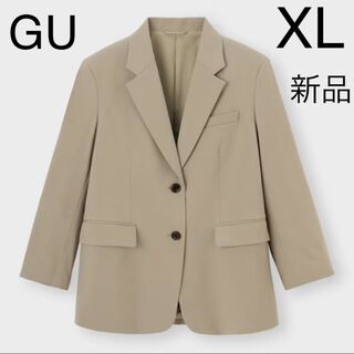 ✨新品✨GU ジーユー オーバーサイズテーラードジャケット ベージュ XL