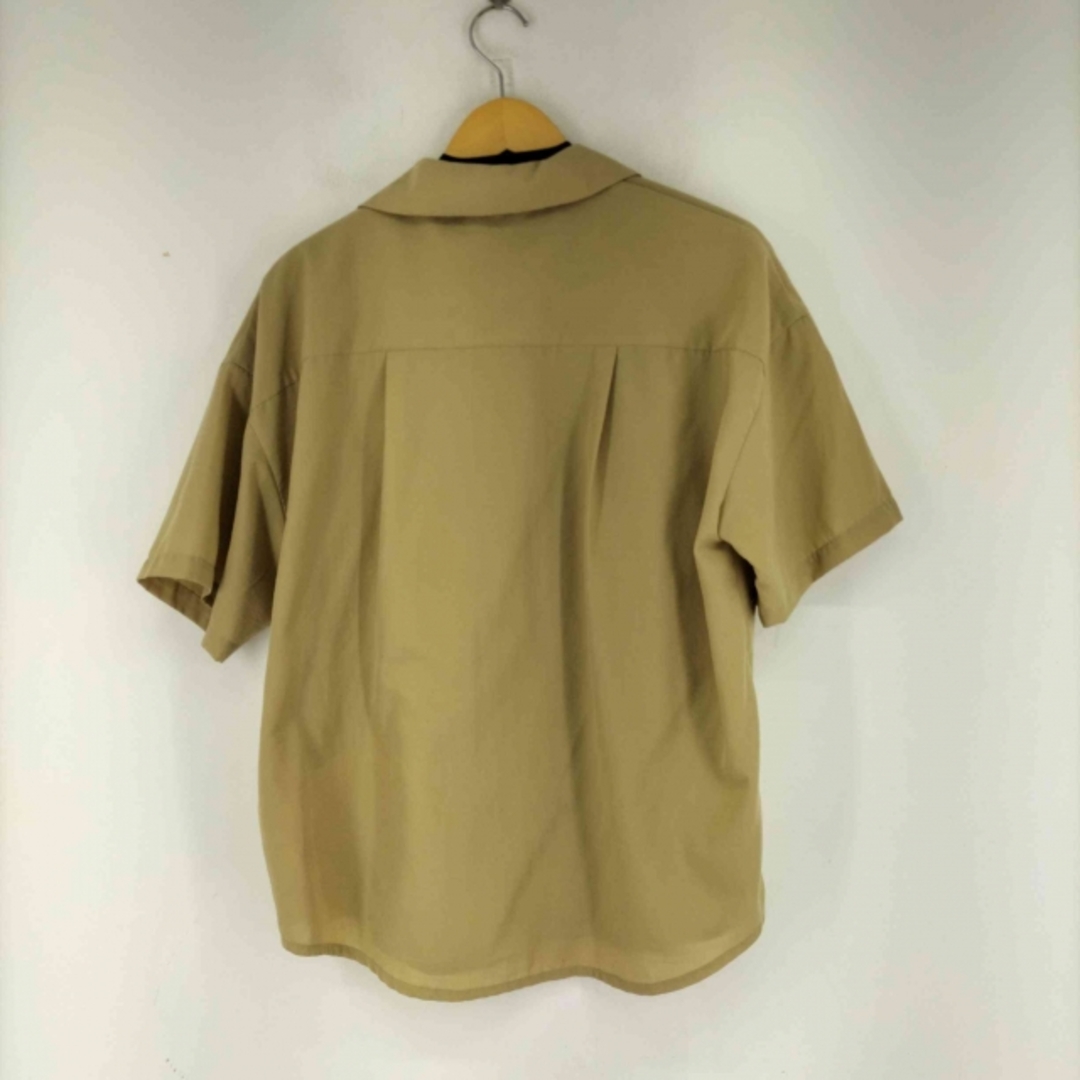 JEANASIS(ジーナシス)のJEANASIS(ジーナシス) ポリ地オープンカラー S/S シャツ レディース レディースのトップス(シャツ/ブラウス(半袖/袖なし))の商品写真