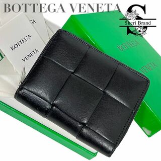 BOTTEGA VENETA カセット ラウンドジップ 財布 ブラック