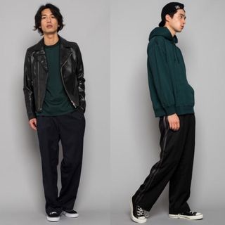 ユナイテッドアローズグリーンレーベルリラクシング(UNITED ARROWS green label relaxing)のgreen label relaxing ポリレーヨン 側章ワイドパンツ(スラックス)