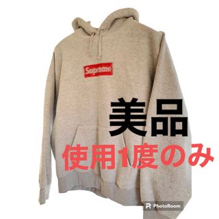 シュプリーム(Supreme)の【美品23SS】Supreme シュプリーム ボックスロゴ フーディー　グレーM(パーカー)