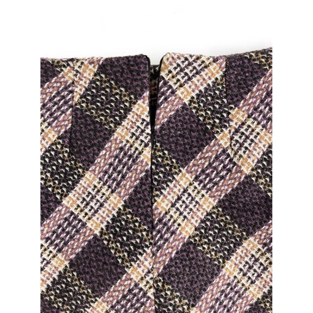 GRL(グレイル)のGRL インパン裏地付きチェック柄ツイードミニスカート レディースのスカート(ミニスカート)の商品写真