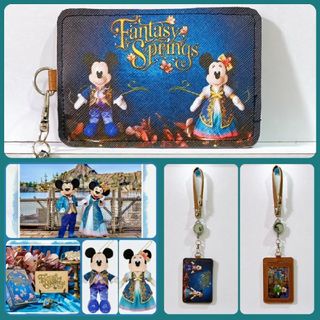 ディズニー(Disney)の先取り❗リール＆ストラップ付きパスケース　ディズニーシーファンタジースプリングス(パスケース/IDカードホルダー)