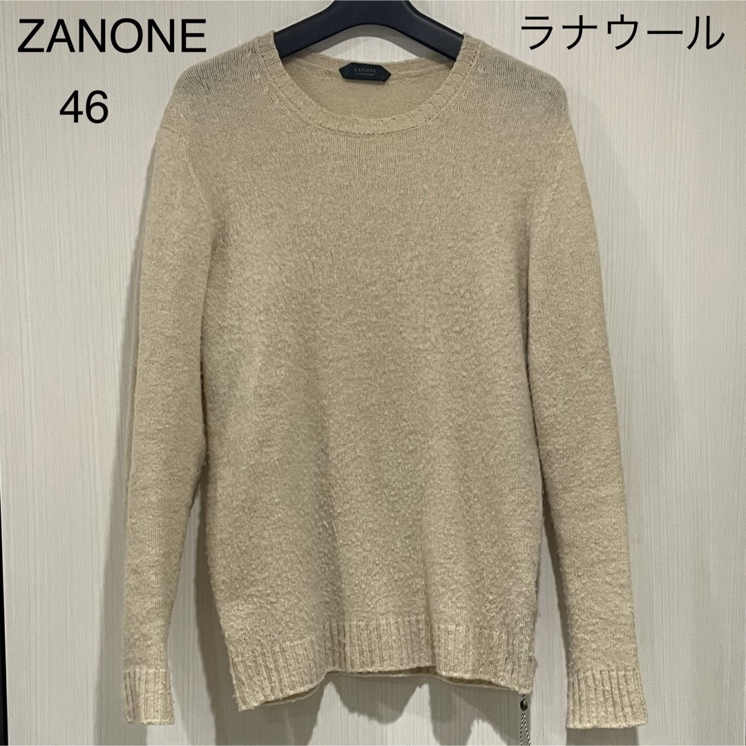 ZANONE(ザノーネ)のZANONE ラナウールクルーネックニット 46 メンズのトップス(ニット/セーター)の商品写真