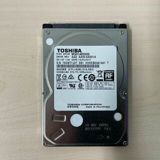 トウシバ(東芝)の内蔵ハードディスク HDD 2.5インチ 500GB (東芝)③(PCパーツ)