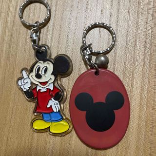 ディズニー(Disney)のミッキー アクリルキーホルダー＆ミラー付きキーホルダー(キャラクターグッズ)