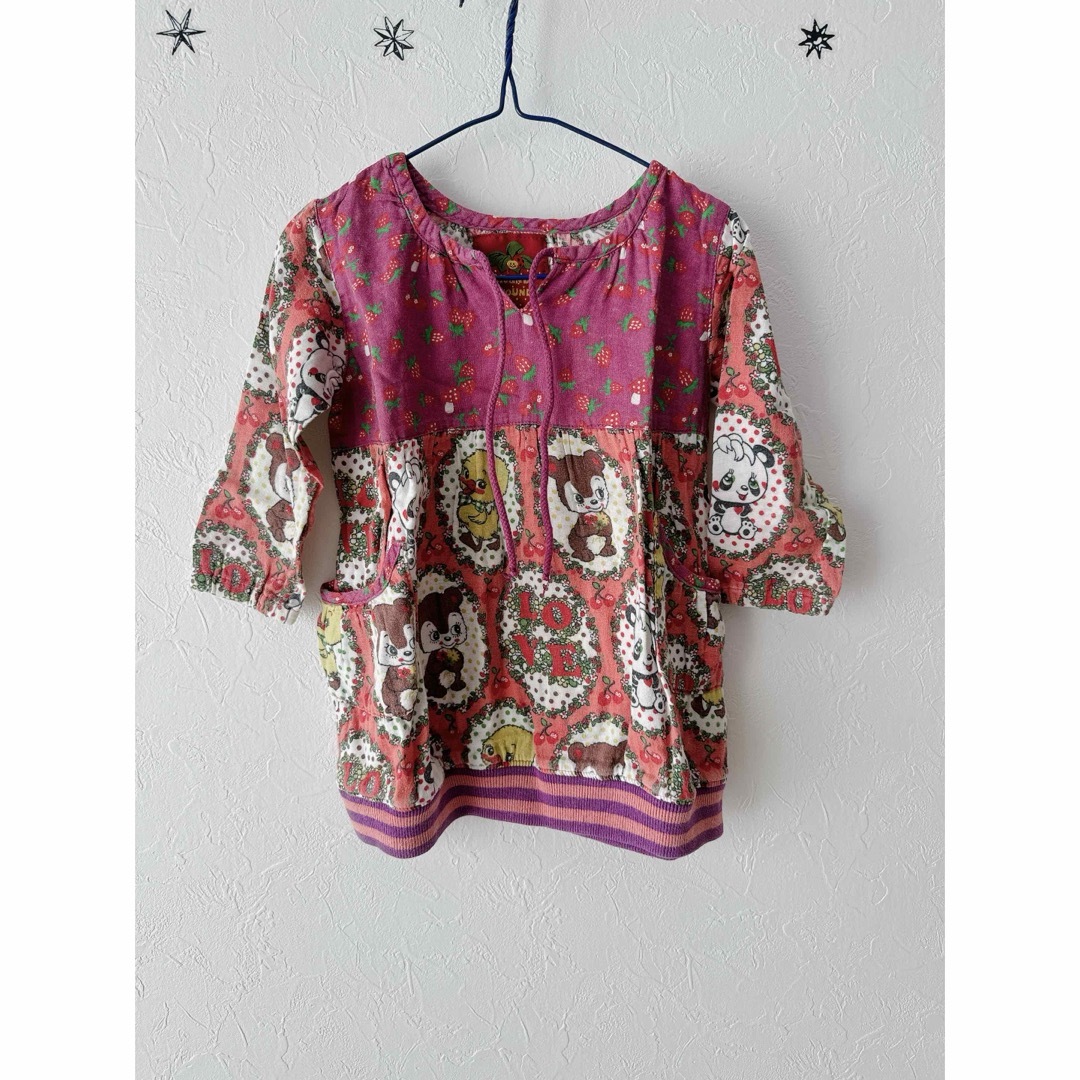 GrandGround(グラグラ)のグラグラ★長袖カットソー　90 キッズ/ベビー/マタニティのキッズ服女の子用(90cm~)(Tシャツ/カットソー)の商品写真