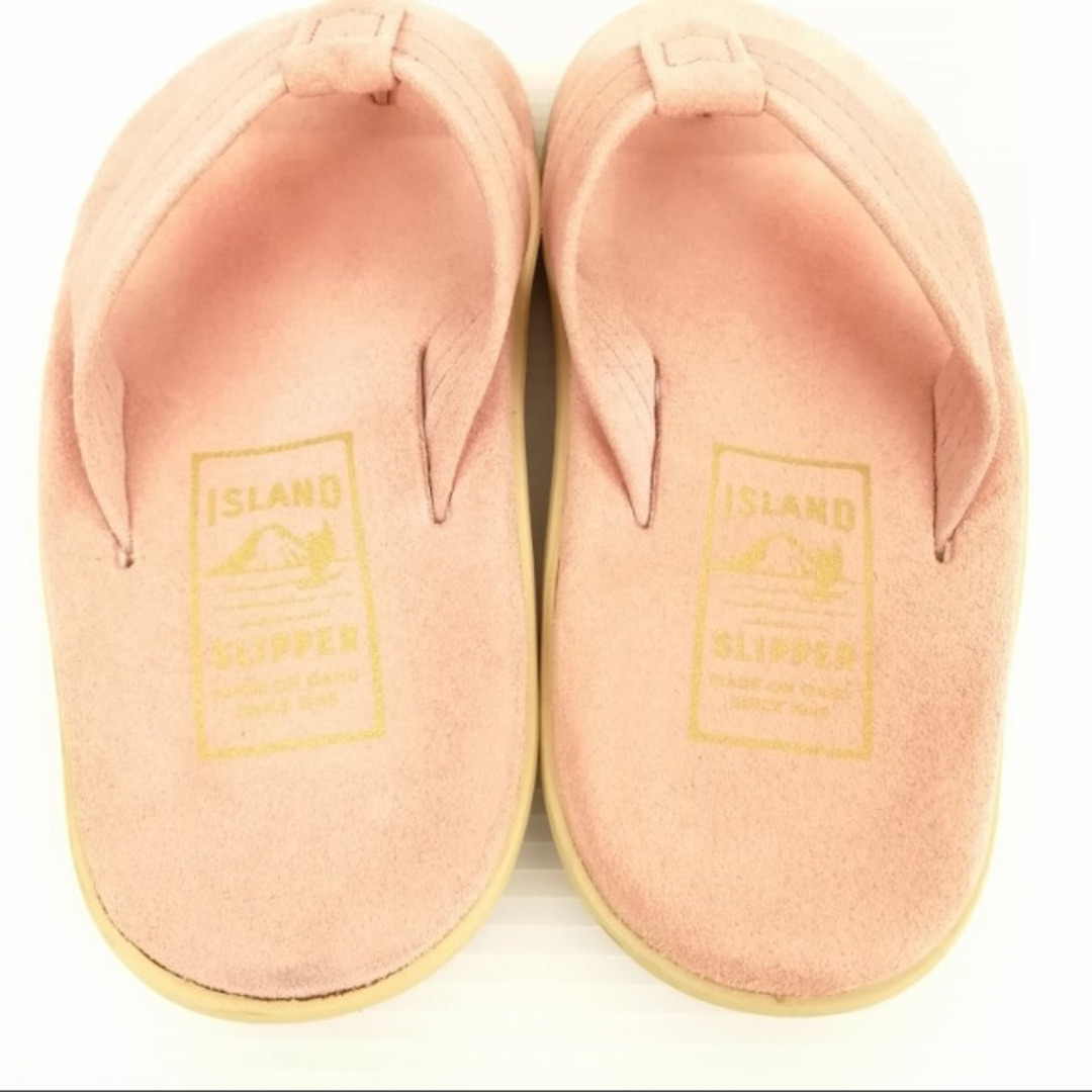 ISLAND SLIPPER(アイランドスリッパ)の美品 スウェード トング サンダル ビーチサンダル 4 ピンク レディースの靴/シューズ(ビーチサンダル)の商品写真