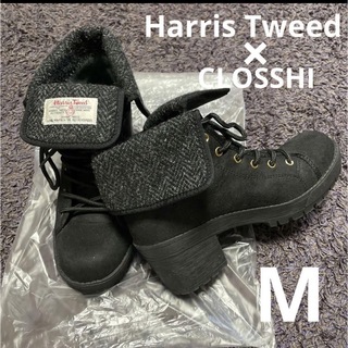 Harris Tweed ×CLOSSHI スニーカーブーツ