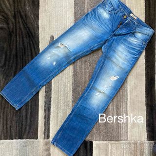 ベルシュカ(Bershka)の【送料無料】Bershka ベルシュカ　デニム　ジーンズ　ダメージデニム　29(デニム/ジーンズ)