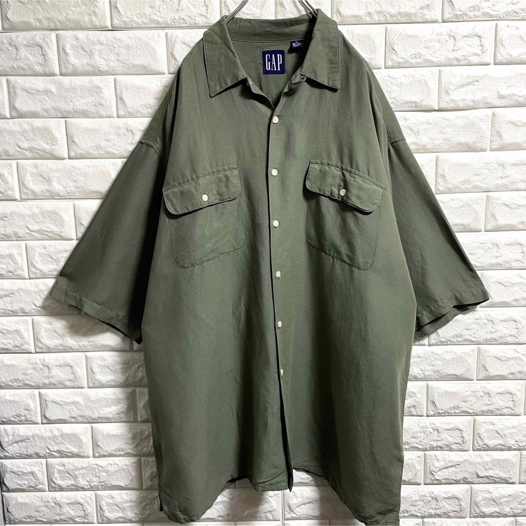 GAP(ギャップ)の90s GAP オールドギャップ　半袖シャツ　メンズXXLサイズ相当 メンズのトップス(シャツ)の商品写真