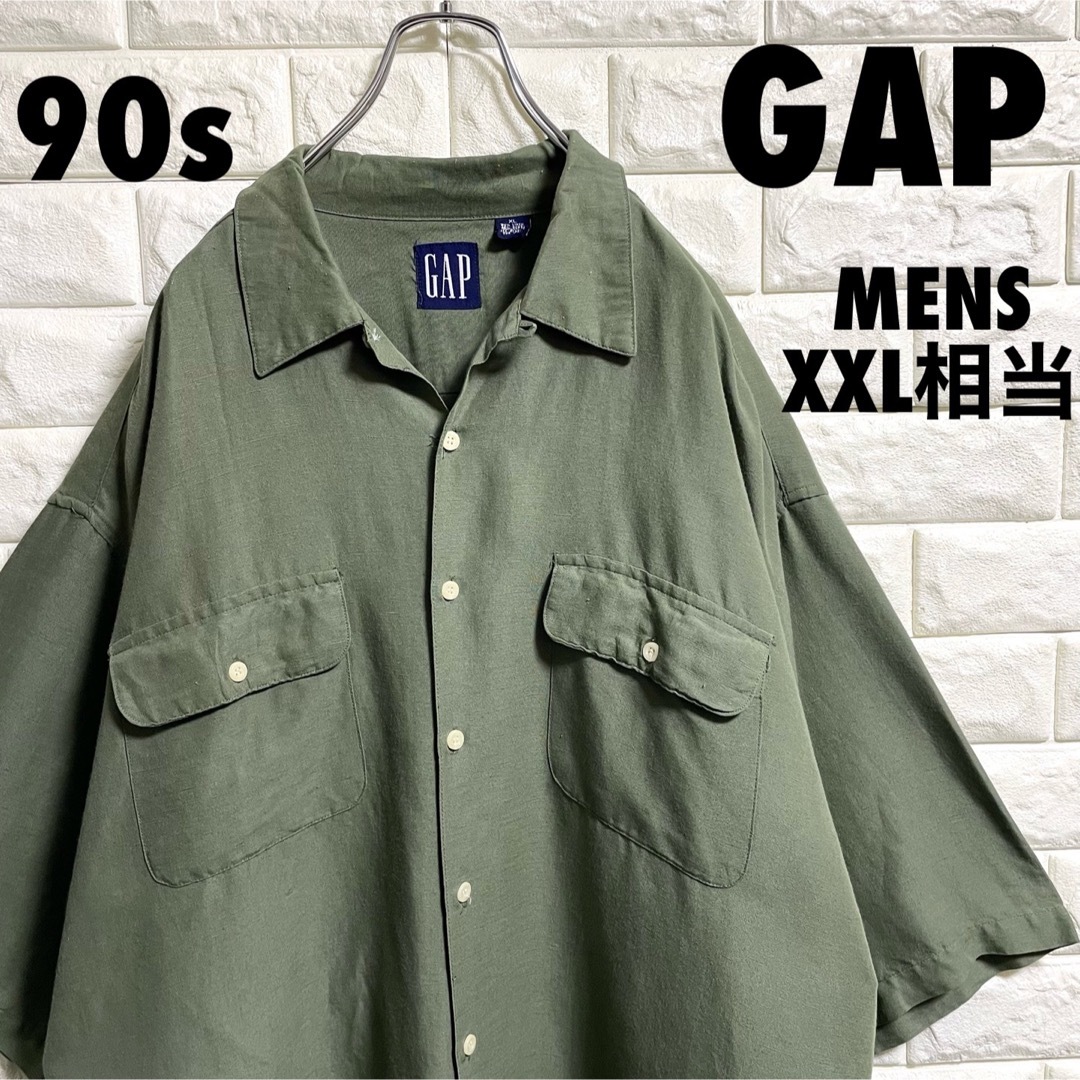 GAP(ギャップ)の90s GAP オールドギャップ　半袖シャツ　メンズXXLサイズ相当 メンズのトップス(シャツ)の商品写真