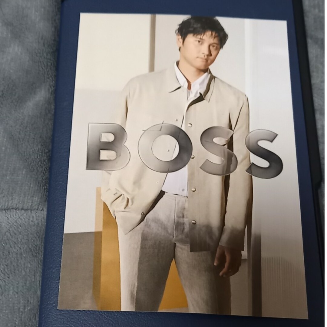 BOSS(ボス)の大谷翔平×BOSSポストカード エンタメ/ホビーのタレントグッズ(スポーツ選手)の商品写真