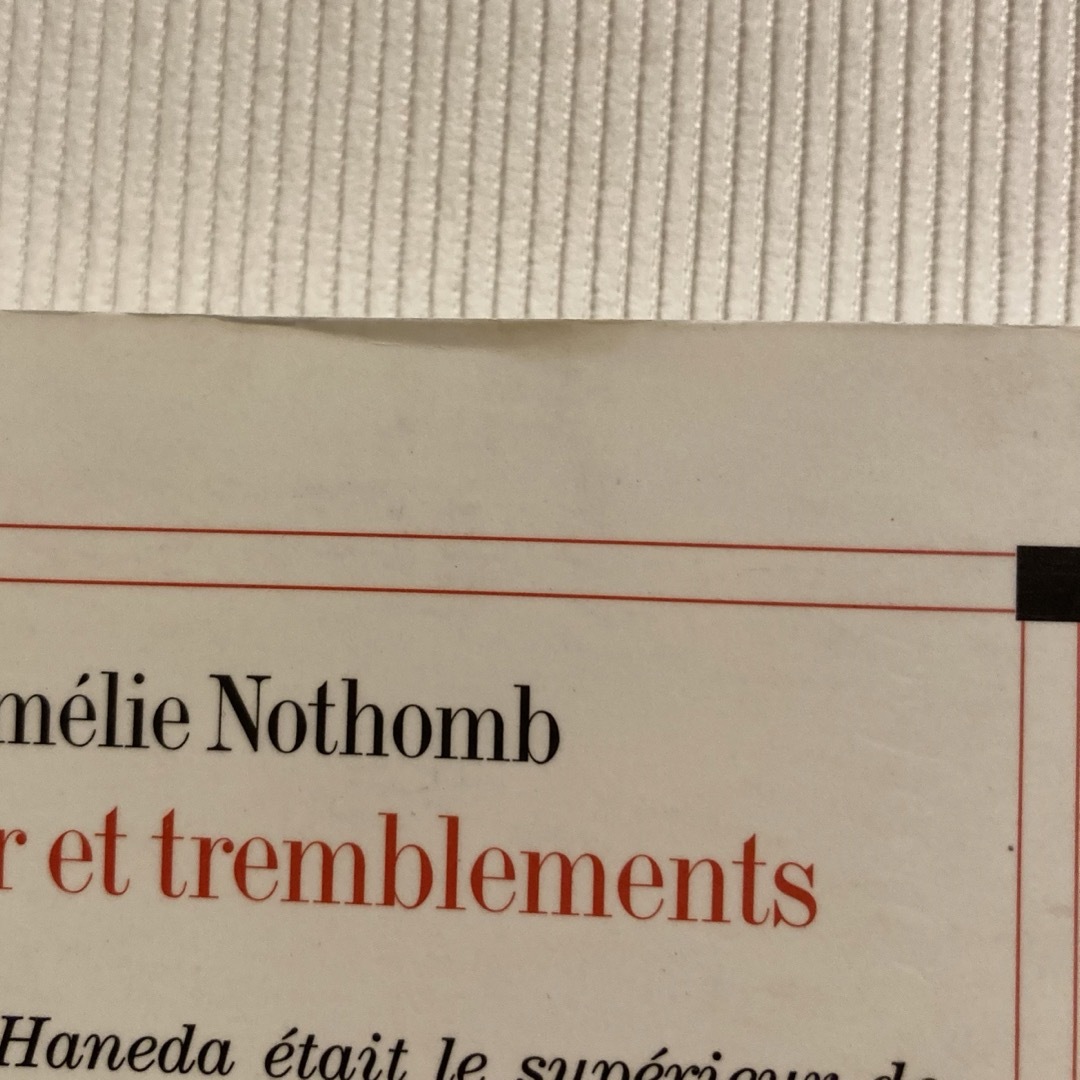Stupeur et tremblements  AMÉLIE NOTHOMB エンタメ/ホビーの本(洋書)の商品写真