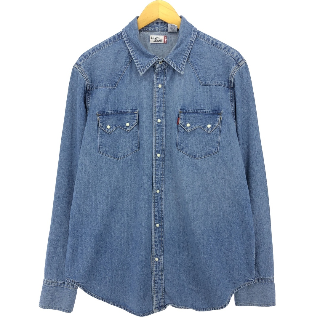 Levi's(リーバイス)の古着 リーバイス Levi's JEANS 長袖 デニム ウエスタンシャツ メンズL /eaa422333 メンズのトップス(シャツ)の商品写真