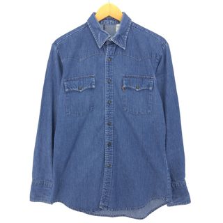 リーバイス(Levi's)の古着 リーバイス Levi's 長袖 デニム ウエスタンシャツ メンズM /eaa422334(シャツ)