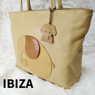 イビザ(IBIZA)の【美品】IBIZA イビサ ゾウさんモチーフ トートバッグ レザー 耳パタパタ(トートバッグ)