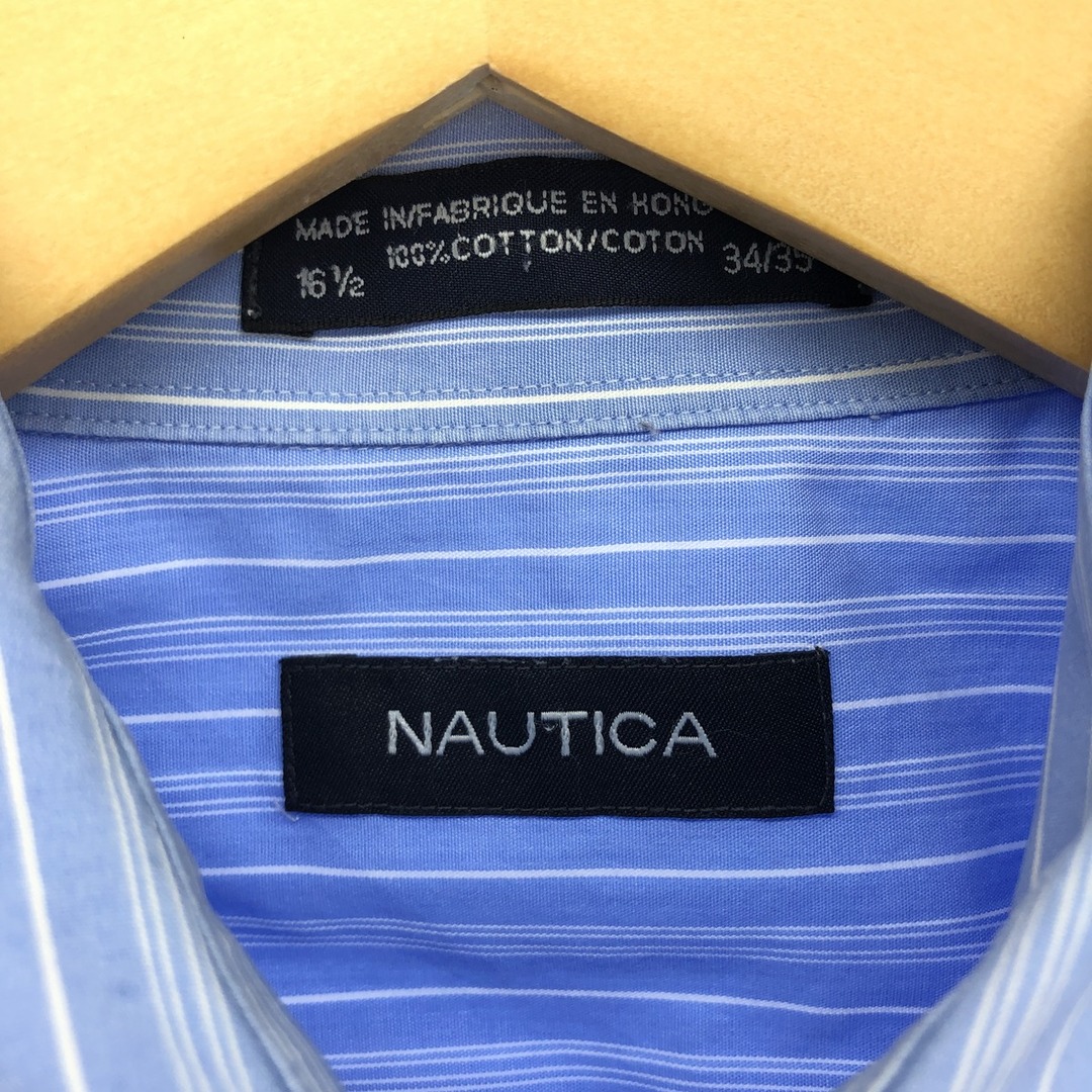 NAUTICA(ノーティカ)の古着 ノーティカ NAUTICA 長袖 ボタンダウンストライプシャツ メンズXL /eaa424264 メンズのトップス(シャツ)の商品写真