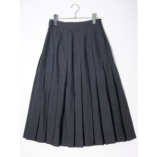 マーガレットハウエル(MARGARET HOWELL)のMARGARET HOWELL/マーガレットハウエル FINE WOOL POPLIN NARROW PLEAT SKIRT ウールナロープリーツ スカート【1】【LSKA74301】(その他)