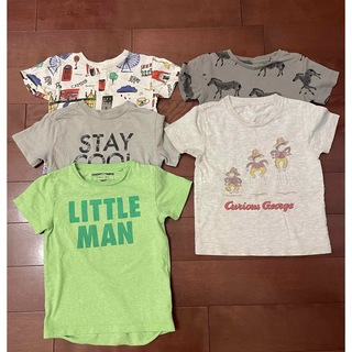 グラニフ(Design Tshirts Store graniph)の男の子　90〜100 Tシャツ　半袖　保育園　5枚セット(Tシャツ/カットソー)