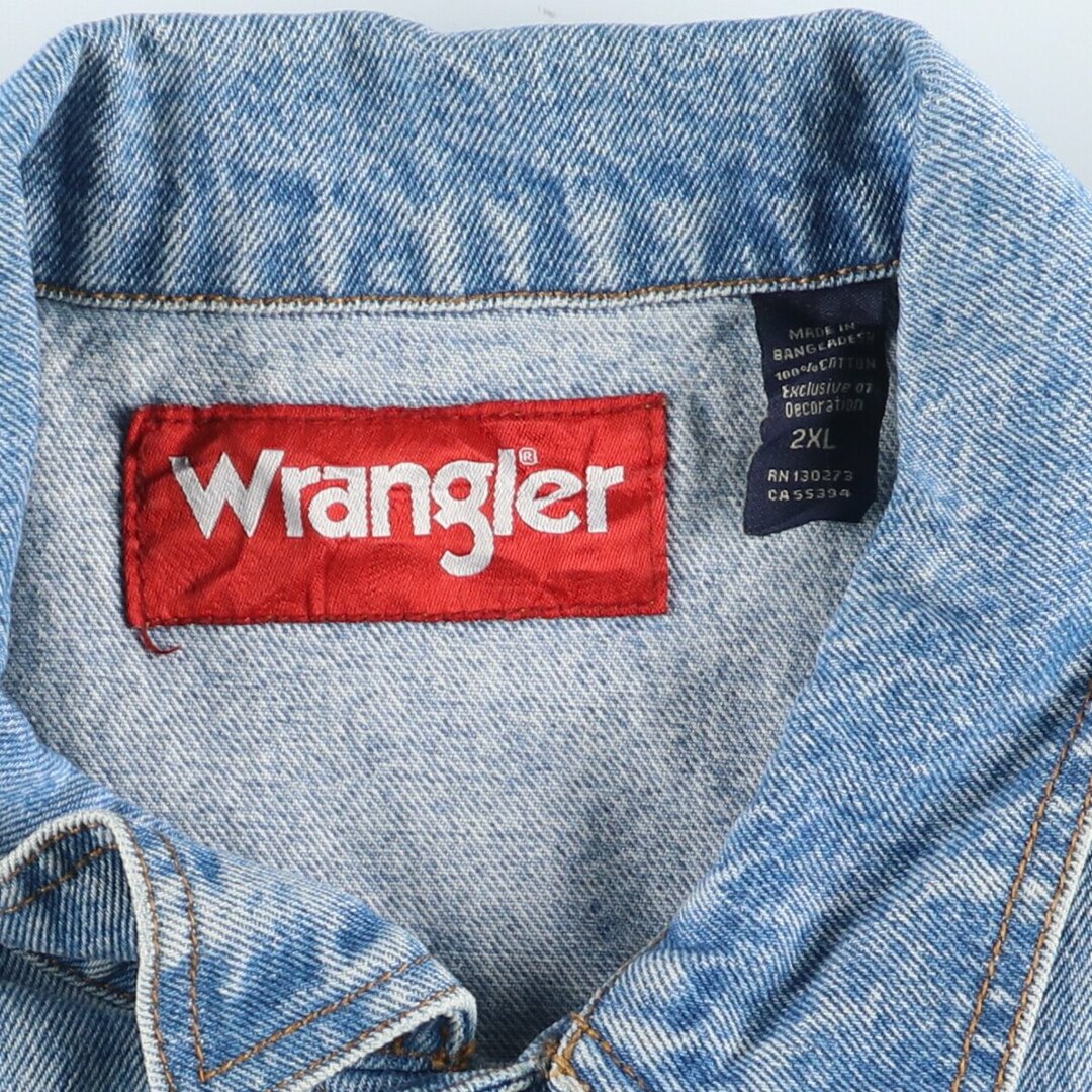 Wrangler(ラングラー)の古着 ラングラー Wrangler デニムジャケット Gジャン メンズXXL /eaa420084 メンズのジャケット/アウター(Gジャン/デニムジャケット)の商品写真