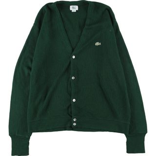 ラコステ(LACOSTE)の古着 80~90年代 ラコステ LACOSTE IZOD アクリルニットカーディガン USA製 メンズL ヴィンテージ /eaa424742(カーディガン)