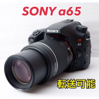 ソニー(SONY)の★SONY α65★S数約2990回●美品●スマホ転送●望遠レンズ(デジタル一眼)