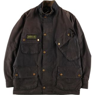 バーブァー(Barbour)の古着 90年代 バブアー Barbour INTERNATIONAL SUIT インターナショナルスーツ 旧3ワラント ワックスコットン オイルドジャケット 英国製 C40 メンズM ヴィンテージ /evb004949(その他)