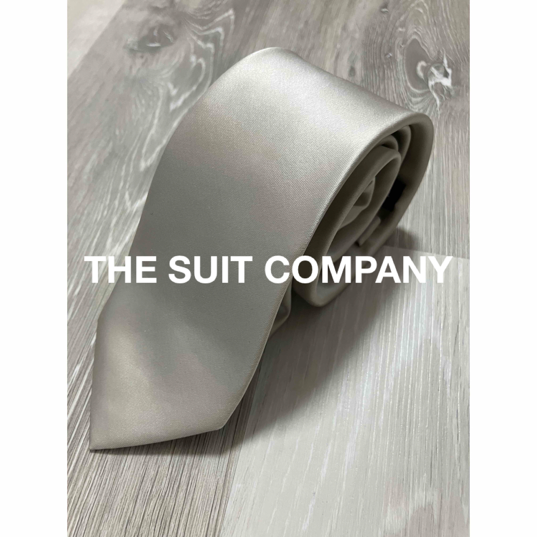 THE SUIT COMPANY(スーツカンパニー)のTHE SUIT COMPANY　ネクタイ　シルバー メンズのファッション小物(ネクタイ)の商品写真