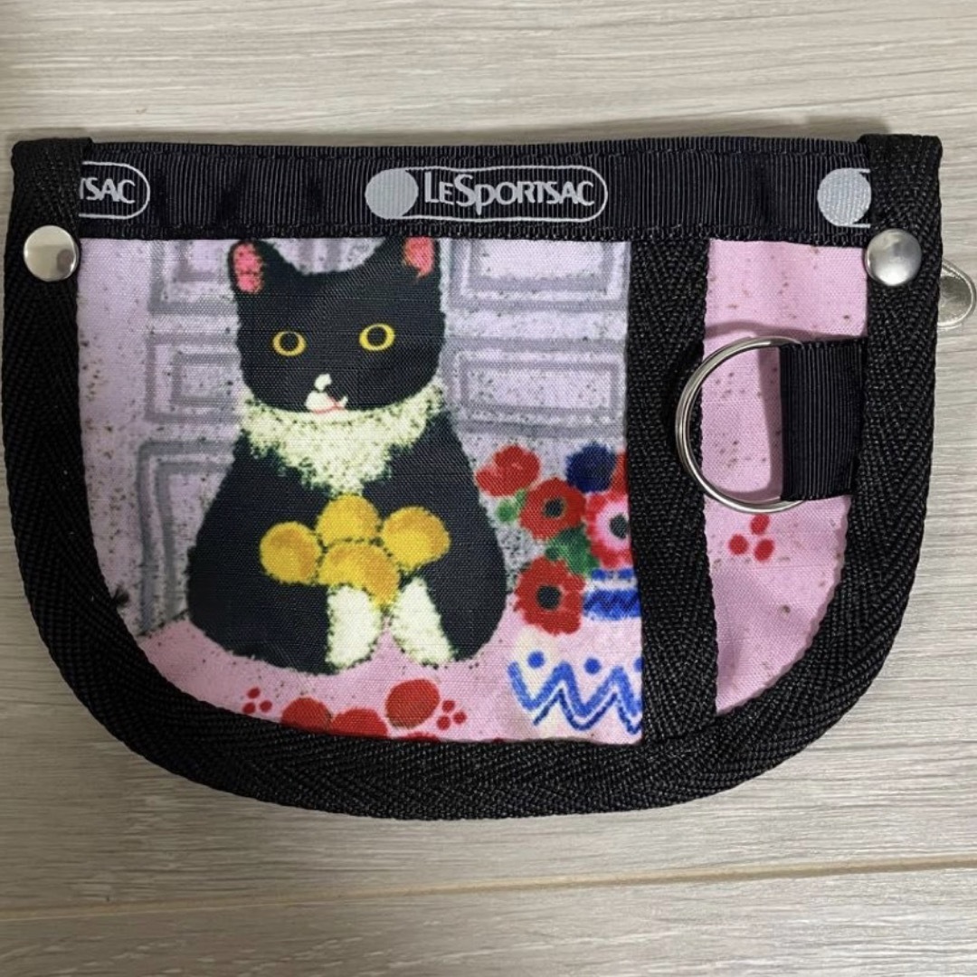 LeSportsac(レスポートサック)のレスポートサック　NEWNEW 猫柄　コインケース　キーコインポーチ レディースのファッション小物(コインケース)の商品写真