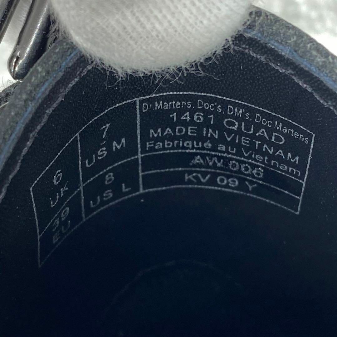 Dr.Martens(ドクターマーチン)の★新品 ドクターマーチン 1461 QUAD 3ホール ダブルソール 黒 UK6 レディースの靴/シューズ(ローファー/革靴)の商品写真
