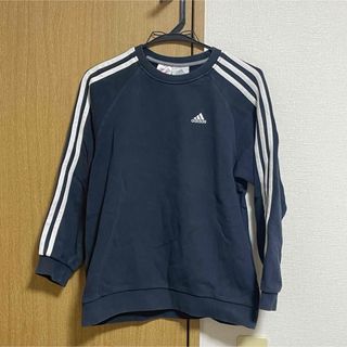 アディダス(adidas)のadidas 刺繍ワンポイントロゴ 3ライン スウェット トレーナー(トレーナー/スウェット)